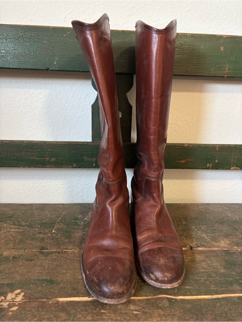 Frye Tall Leather Riding Boots - Brown - Picture 3 of 5